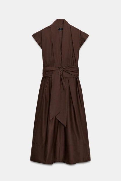 Robe en popeline à plis ZW Collection