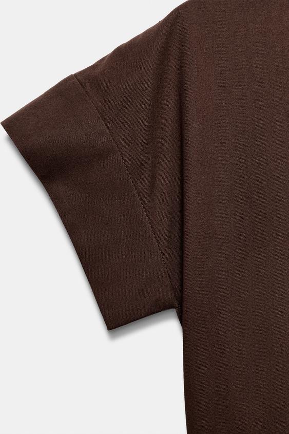 Robe en popeline à plis ZW Collection