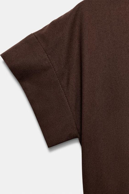 Robe en popeline à plis ZW Collection