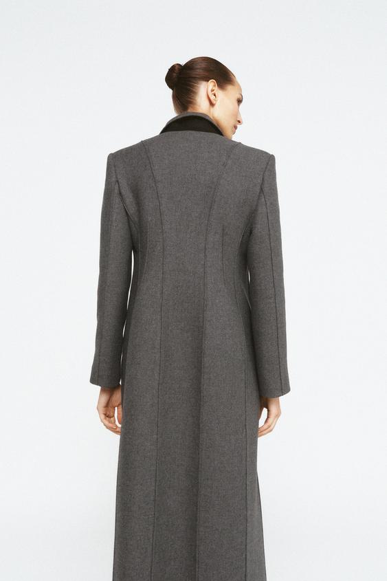 Manteau cintré en laine manteco ZW Collection Édition limitée