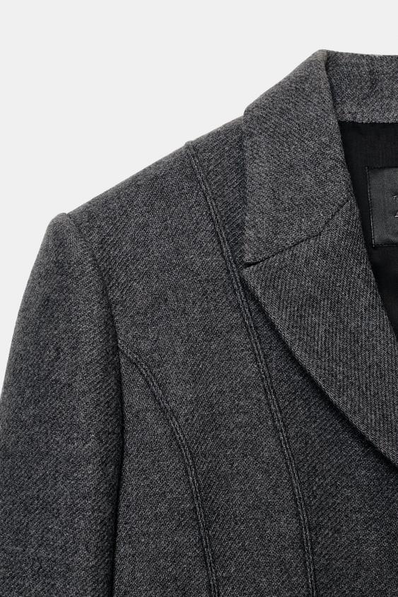 Manteau cintré en laine manteco ZW Collection Édition limitée