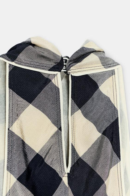 Robe dos-nu à carreaux ZW Collection
