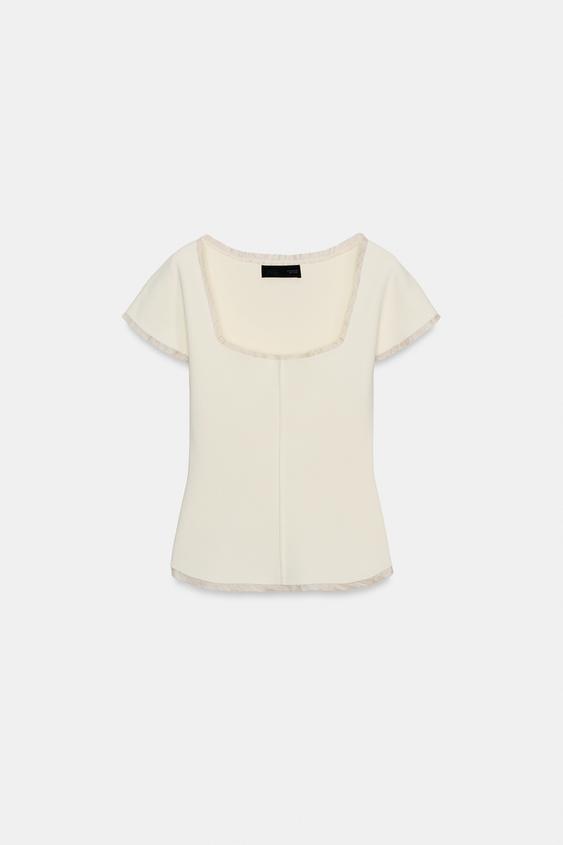 Top corset en maille