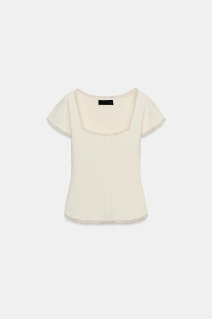 Top corset en maille