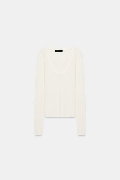 Top en maille ultrafine