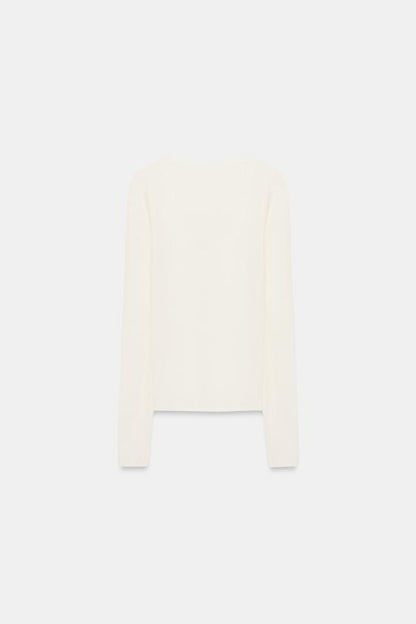 Top en maille ultrafine