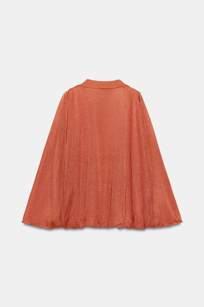 Blouse en maille à col polo