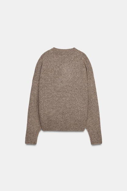 Pull doux en maille décolleté en V
