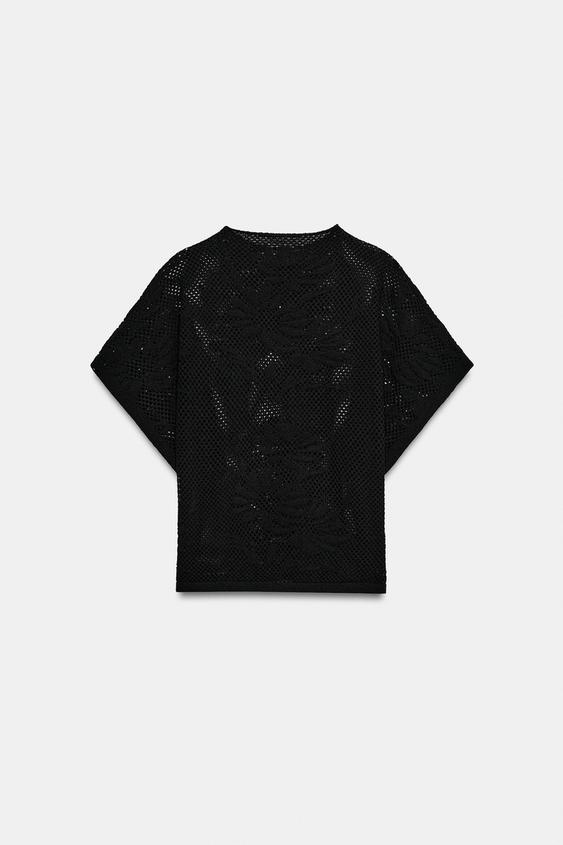 Top en maille pointelle