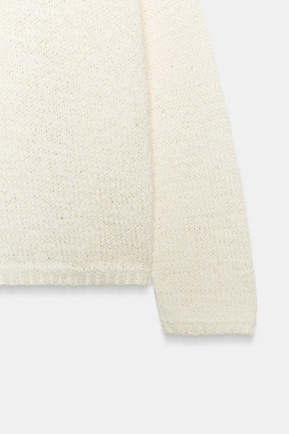 Pull en maille à décolleté en V