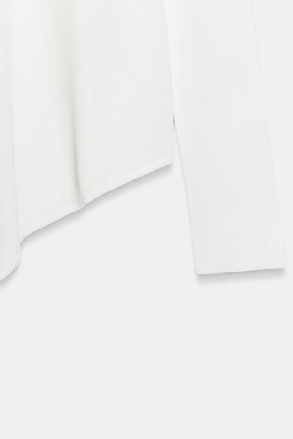 Pull long en maille asymétrique