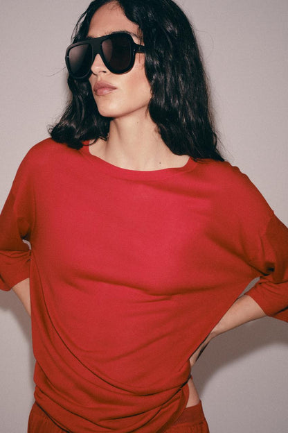 Top oversize en maille