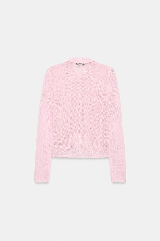 Veste en maille 100 % coton