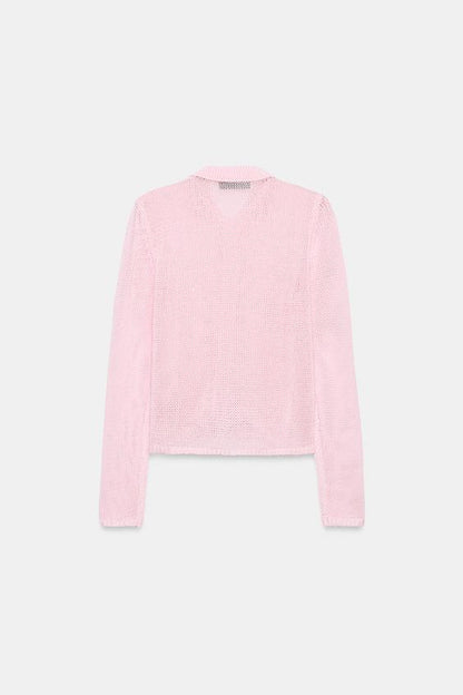 Veste en maille 100 % coton