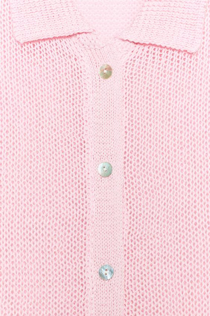 Veste en maille 100 % coton