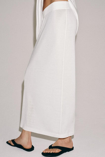 Jupe midi en maille
