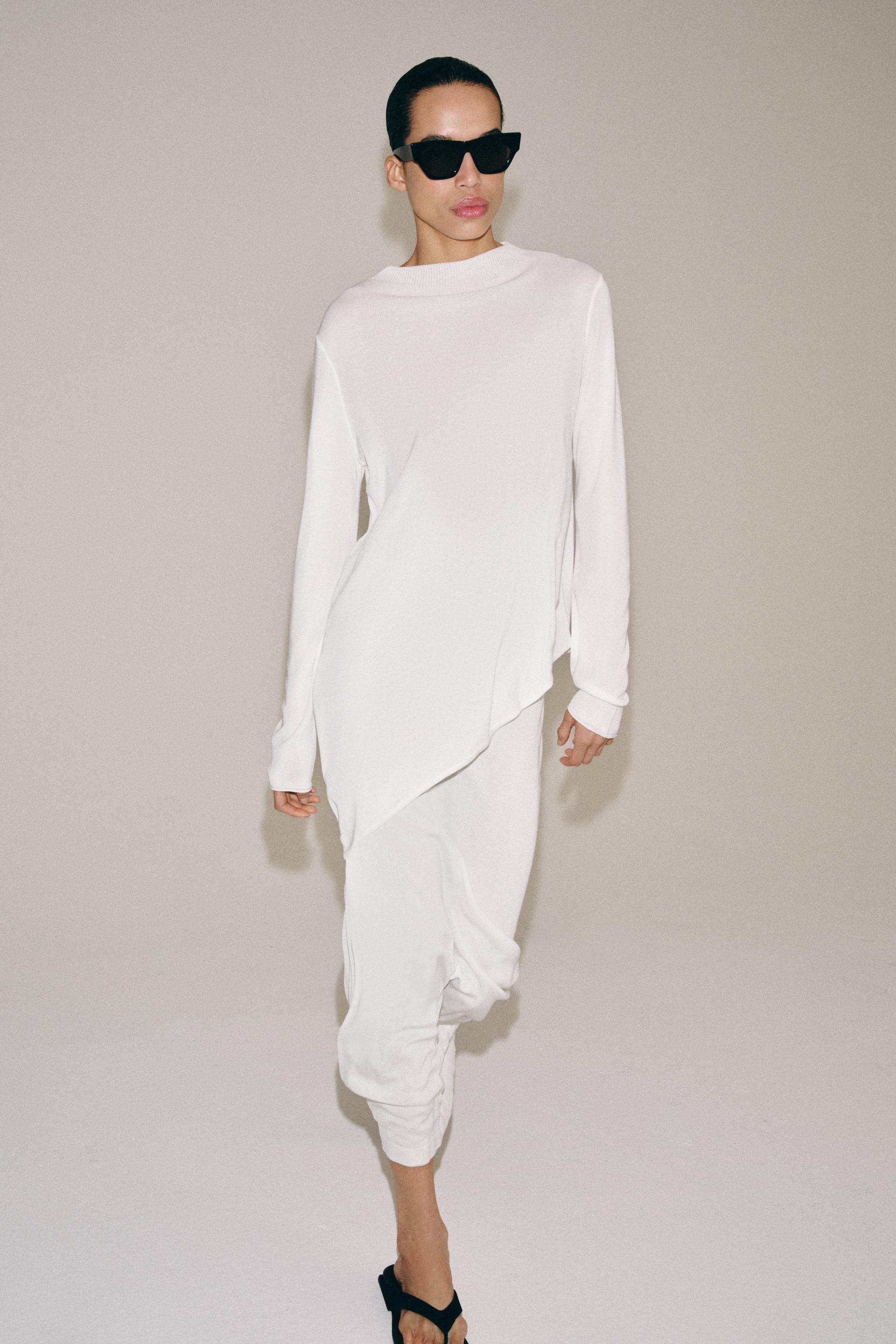 Jupe midi en maille