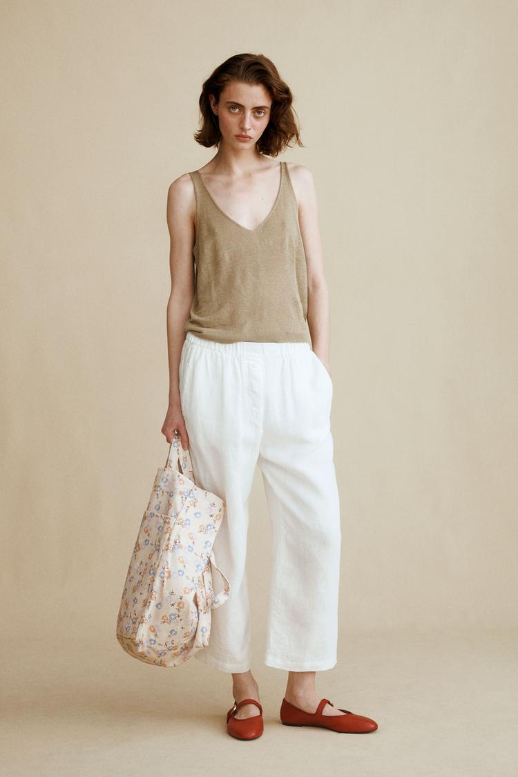 Top en maille à bretelles Caramel London x Zara