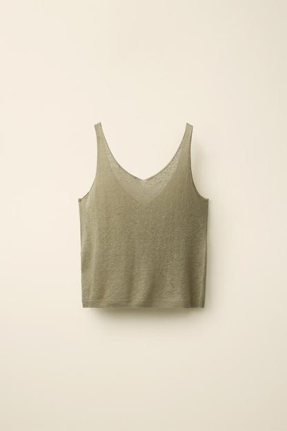 Top en maille à bretelles Caramel London x Zara
