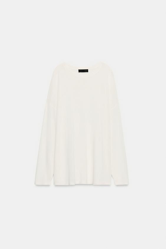 Pull oversize en maille fine