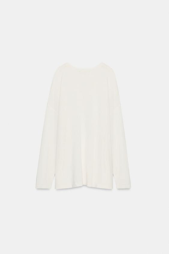 Pull oversize en maille fine