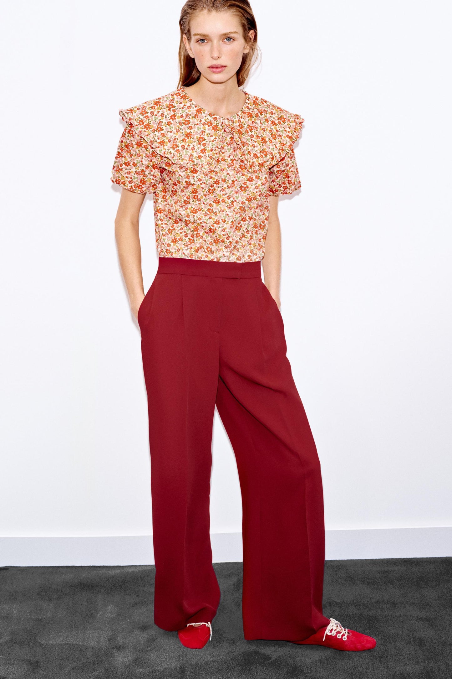 Pantalon large à pinces