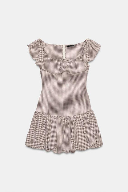 Robe combinaison à carreaux vichy