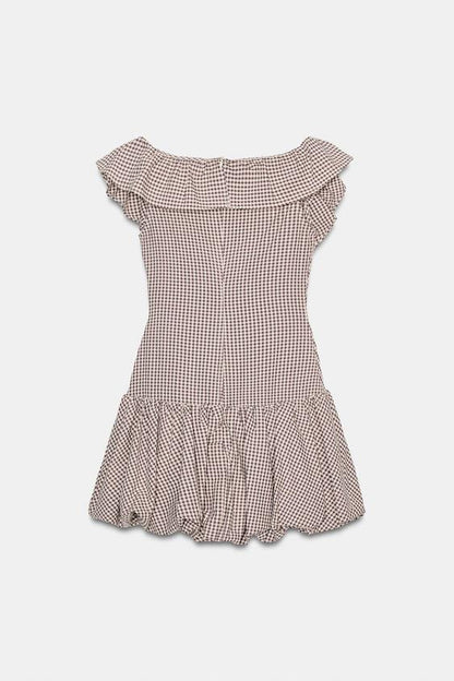 Robe combinaison à carreaux vichy