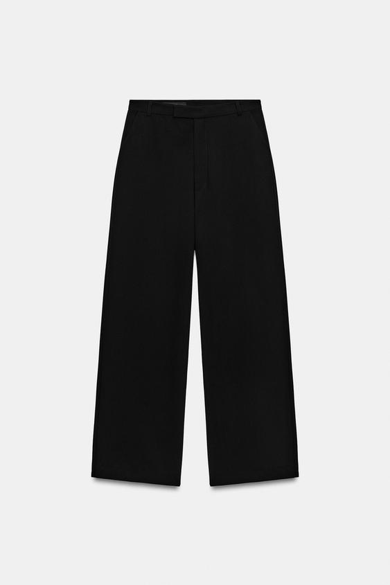 Pantalon large taille basse