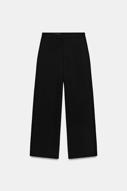 Pantalon large taille basse
