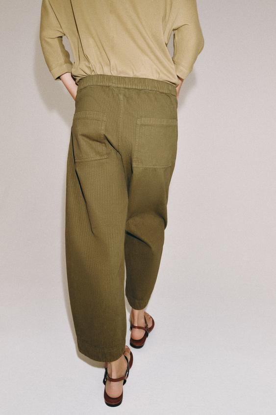 Pantalon coupe barrel ZW Collection