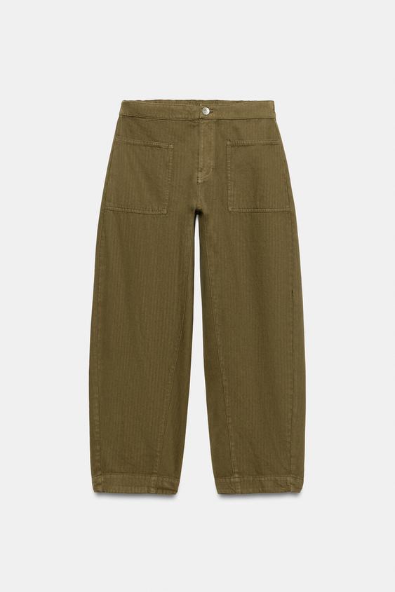 Pantalon coupe barrel ZW Collection