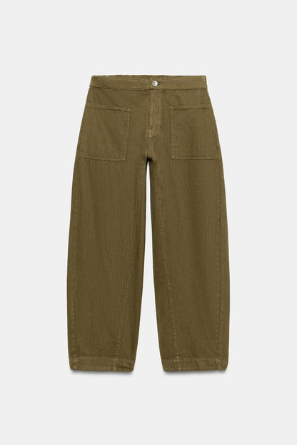 Pantalon coupe barrel ZW Collection