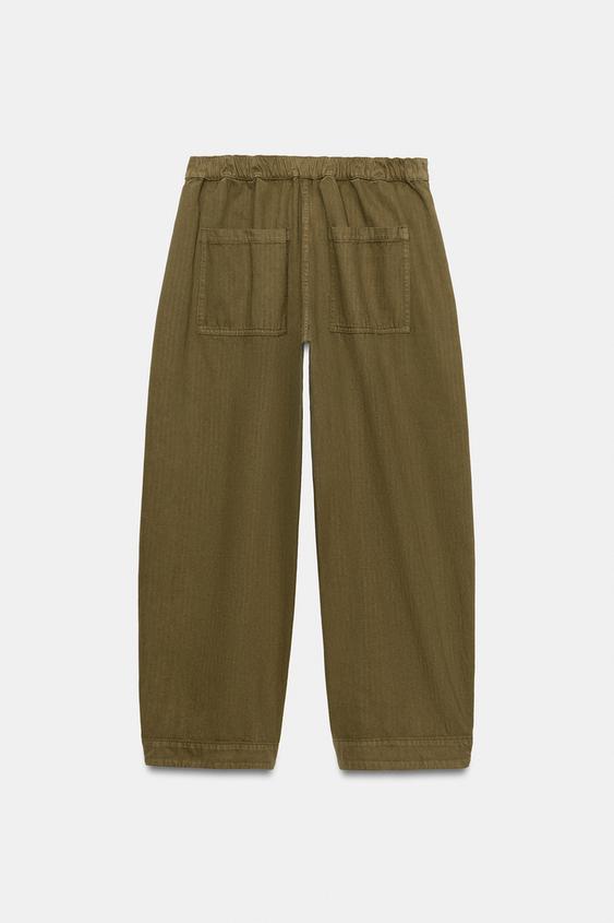 Pantalon coupe barrel ZW Collection