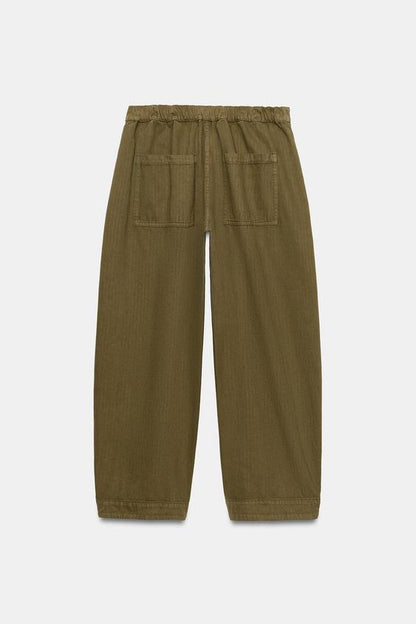 Pantalon coupe barrel ZW Collection