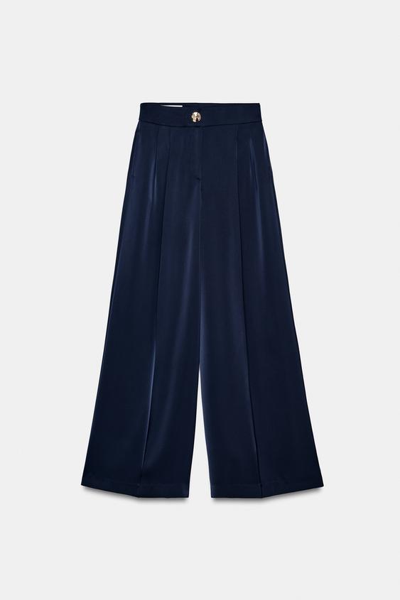 Pantalon fluide satiné