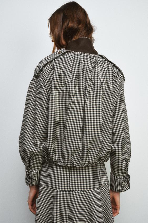 Bomber à carreaux ZW Collection