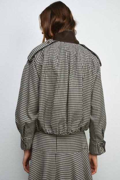 Bomber à carreaux ZW Collection
