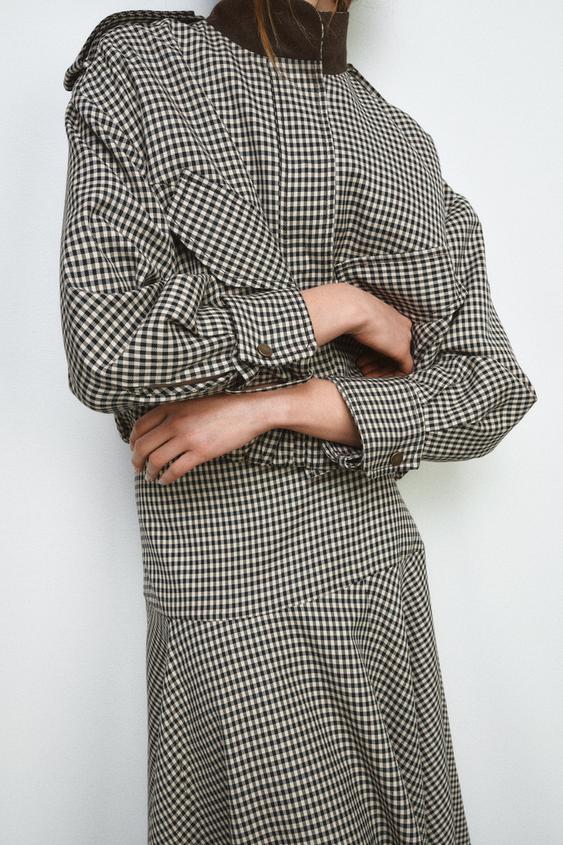 Bomber à carreaux ZW Collection