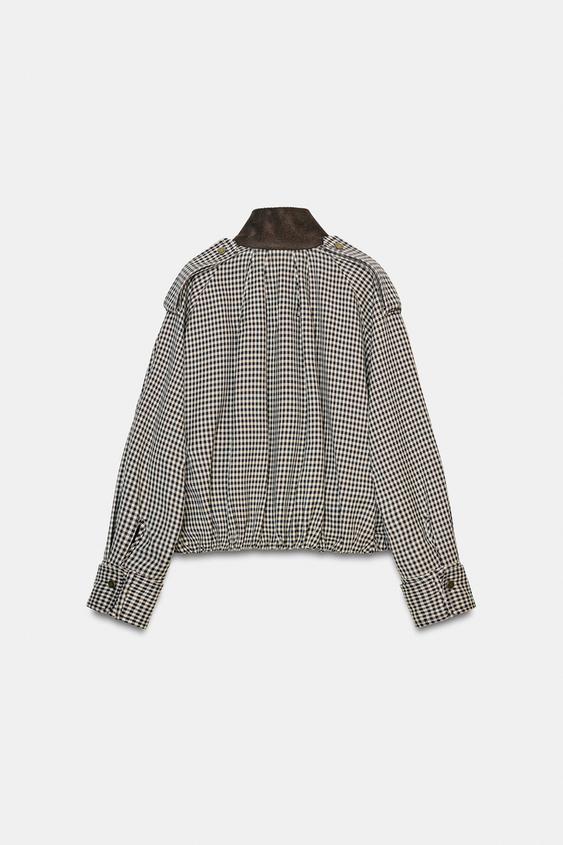 Bomber à carreaux ZW Collection