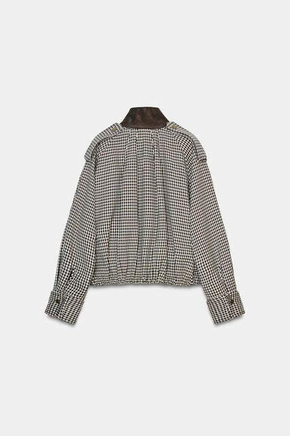 Bomber à carreaux ZW Collection