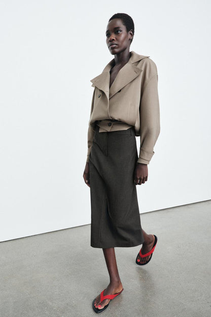 Jupe midi droite ZW Collection