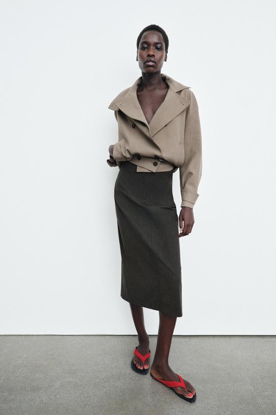 Jupe midi droite ZW Collection