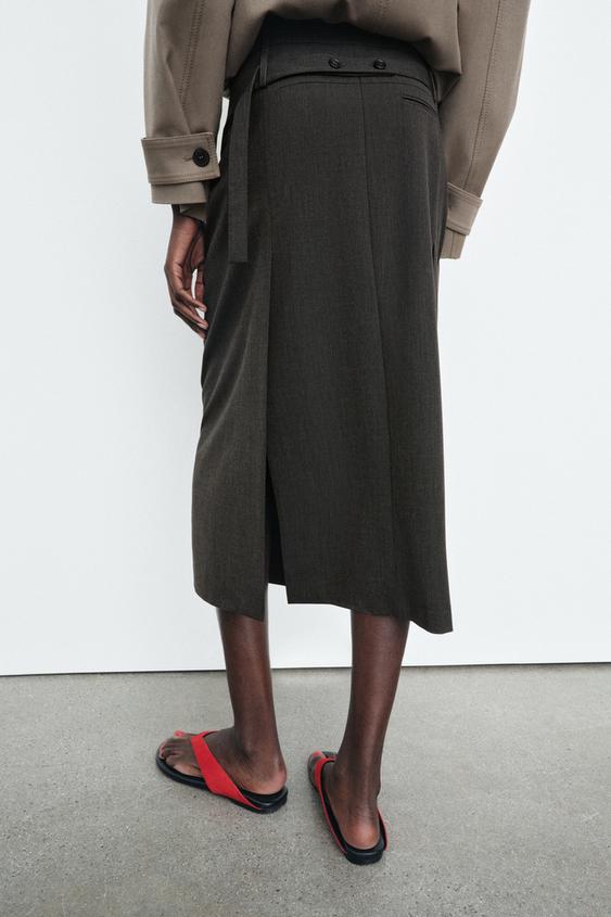 Jupe midi droite ZW Collection