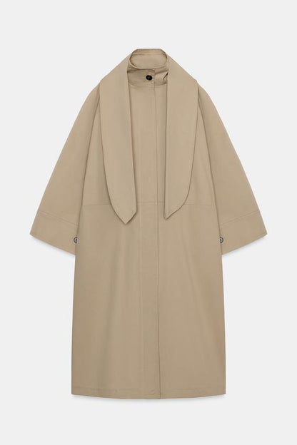 Trench oversize effet foulard ZW Collection Édition limitée