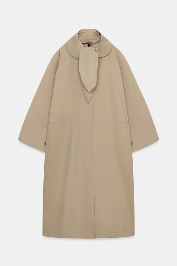 Trench oversize effet foulard ZW Collection Édition limitée