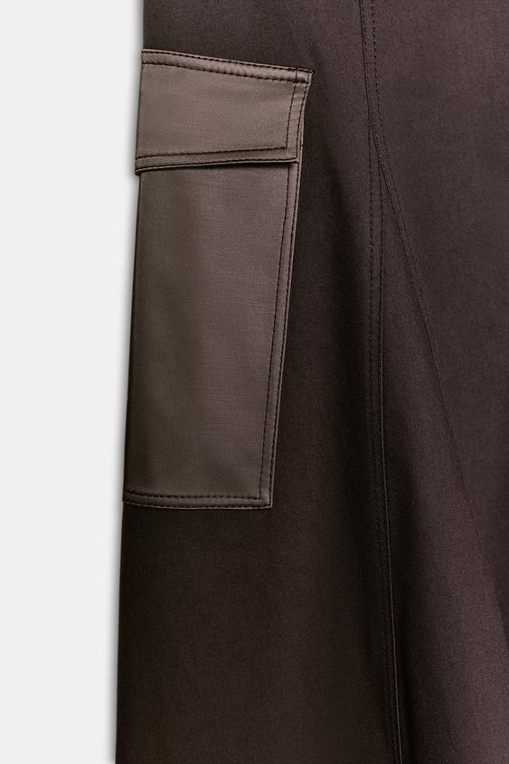 Jupe midi cargo avec ceinture