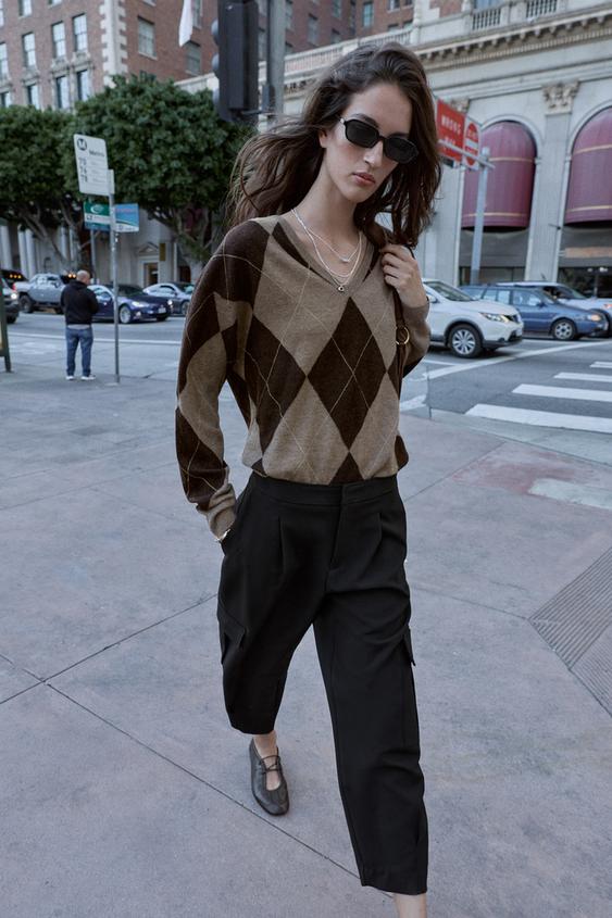 Pantalon carotte cargo