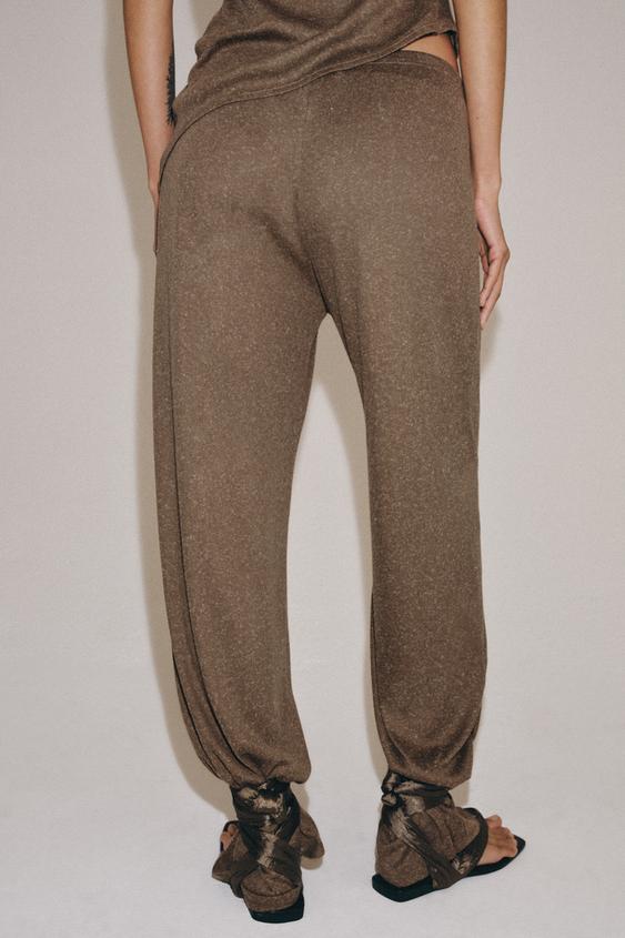 Pantalon droit texturé