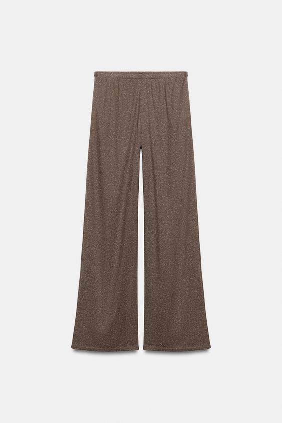 Pantalon droit texturé